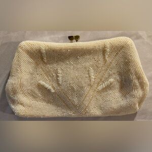 Fully Beaded Japanese Clutch Purse